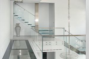 Images of lucite crystal and glass - Frameless glass staircase.jpg